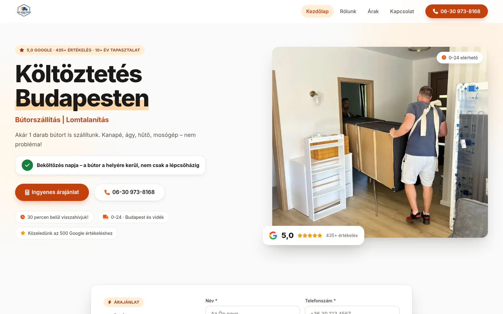 Non-Stop Teher — Moving, furniture delivery and clearances in Budapest, 24/7.