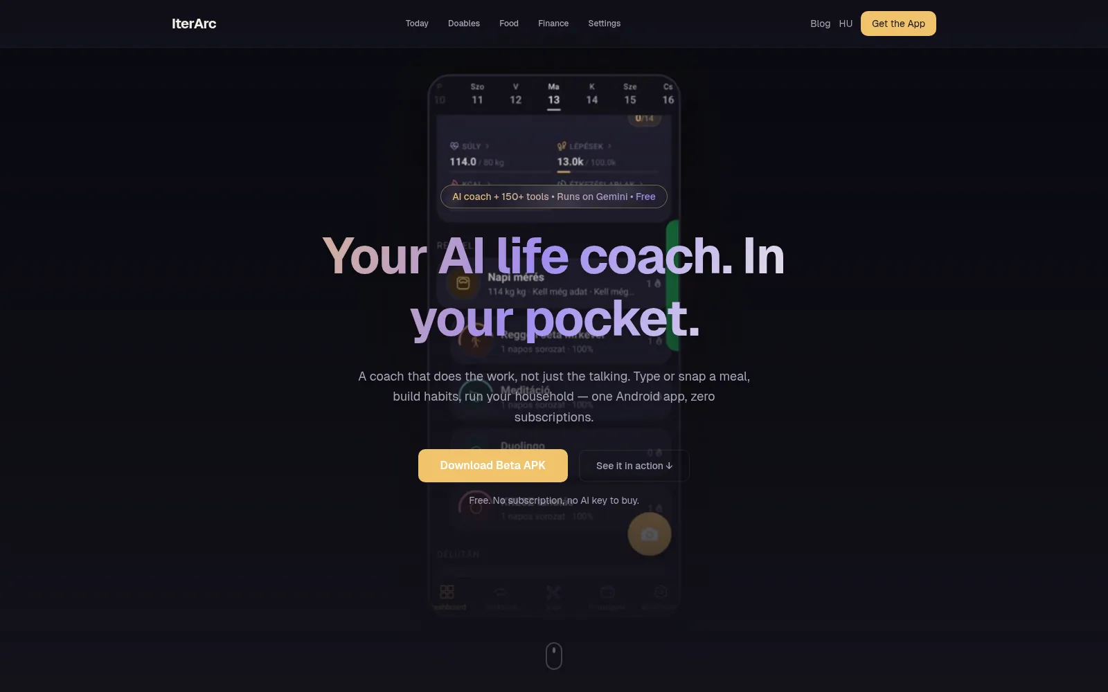 IterArc — Your AI life coach in your pocket.